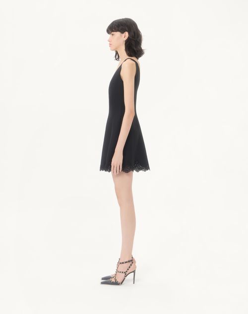Valentino - Crepe Couture Short Dress - Black - Woman - Dresses