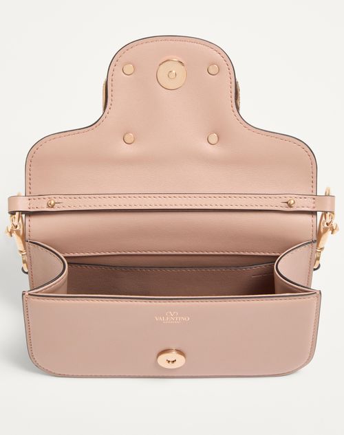 Valentino Garavani - Valentino Garavani Locò Small Shoulder Bag With Jewel Logo - Rose Cannelle - Woman - Shoulder Bags