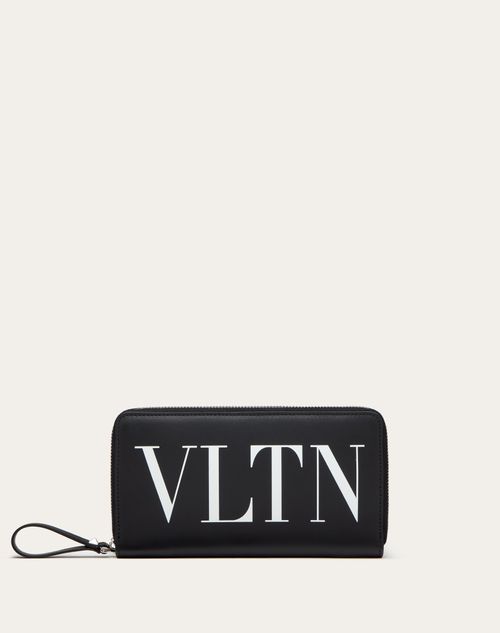 Valentino Garavani - Vltn Wallet - Black/white - Man - Accessories
