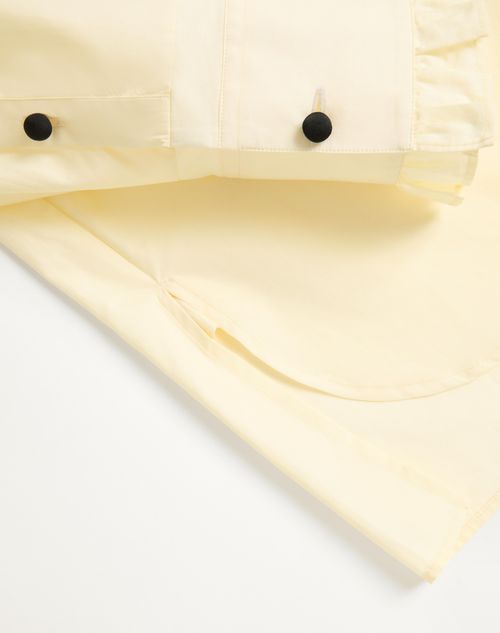 Valentino - Cotton Poplin Shirt With Plastron And Ruffles - Cream - Man - Shirts