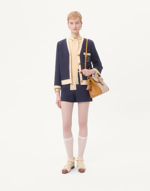 Valentino - Crepe De Chine Shirt - Birch - Woman - Shirts And Tops