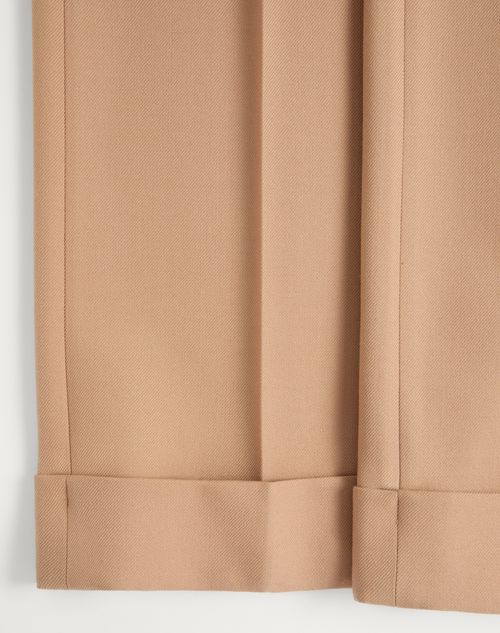 Valentino - Wool Pants - Camel - Man - Pants And Shorts