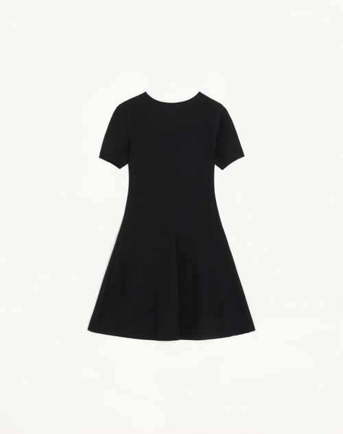 Valentino - Knitted Dress - Black/ivory - Woman - Dresses