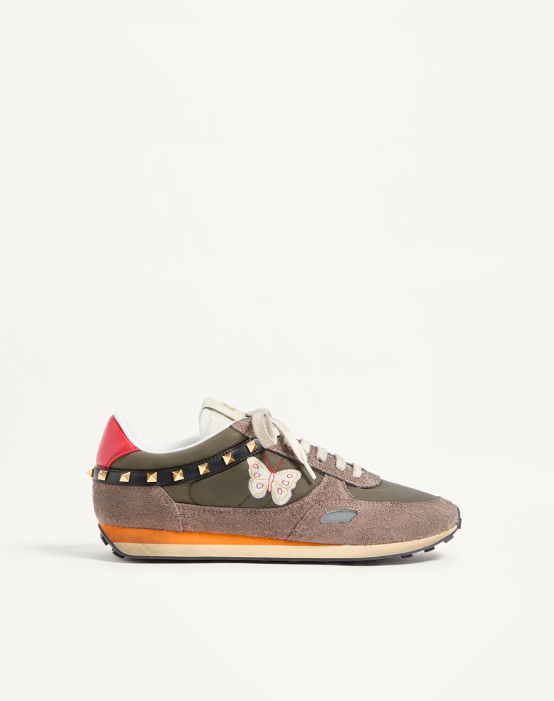Sneaker Stud Up broderie Butterfly — Valentino