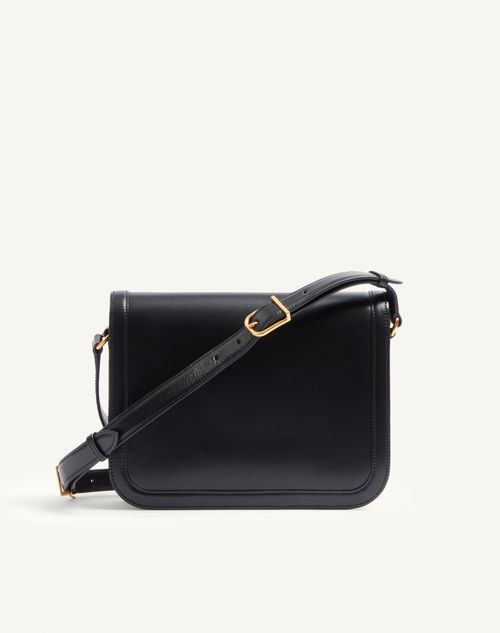 Valentino Garavani - Valentino Garavani 9to5 Smooth Calfskin Shoulder Bag - Black - Woman - Shoulder Bags