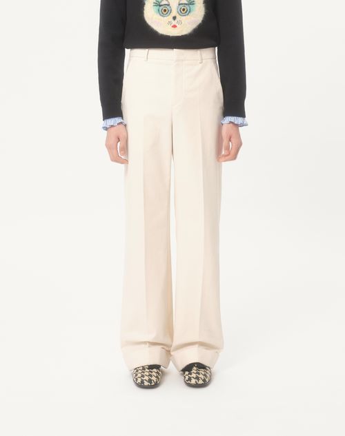 Valentino - Cuffed Cotton Canvas Pants - Shell - Man - Pants And Shorts