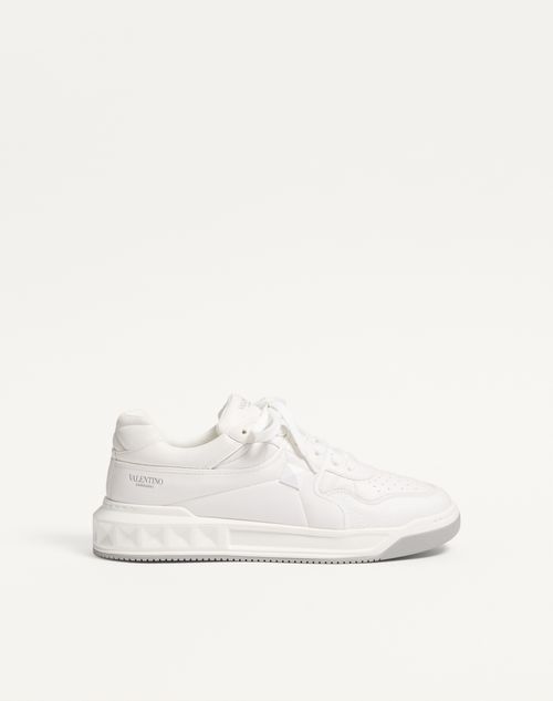 Valentino Garavani One Stud Low-top Nappa Sneaker Man White 47