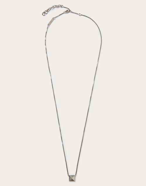 Vロゴ シグネチャー メタル ネックレス for 男性 インチ パラジウム 