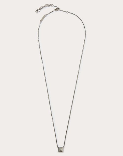 Vロゴ シグネチャー メタル ネックレス for 男性 インチ パラジウム Vロゴ シグネチャー メタル ネックレス for 男性 インチ パラジウム