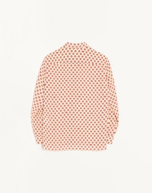 Valentino - Valentino Crepe De Chine Silk Shirt With Opticool Print - Multicolour - Man - Shirts