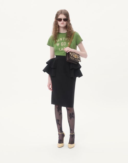 Valentino - Crepe Couture Midi Skirt - Black - Woman - Skirts