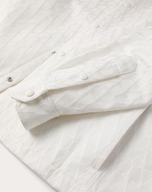 Valentino - Toile Iconographe Pattern Cotton Canvas Overshirt - Ivory - Man - Shirts