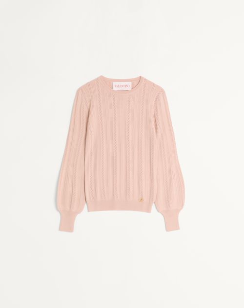 Valentino Wollpullover Frau Nude Xxs