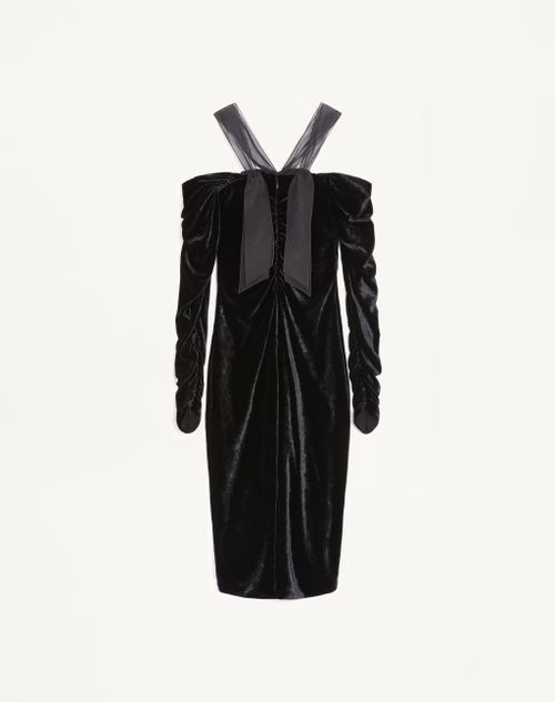 Valentino - Velvet Dress - Black - Woman - Dresses
