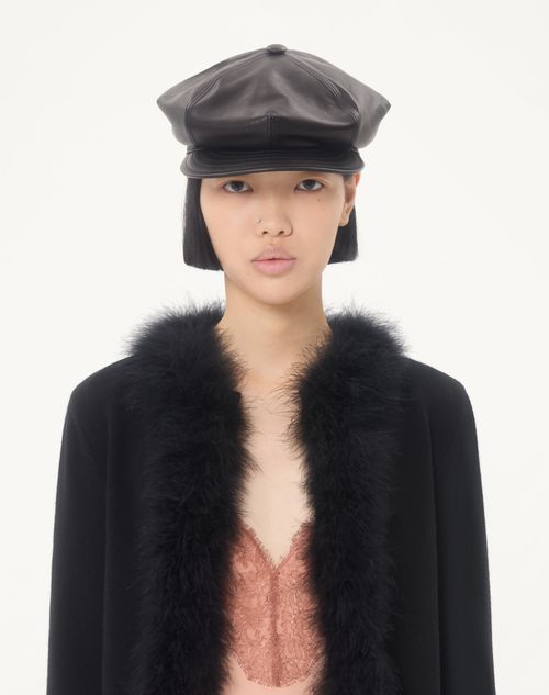 Valentino - Wool Cardigan With Feathers - Black - Woman - Knitwear
