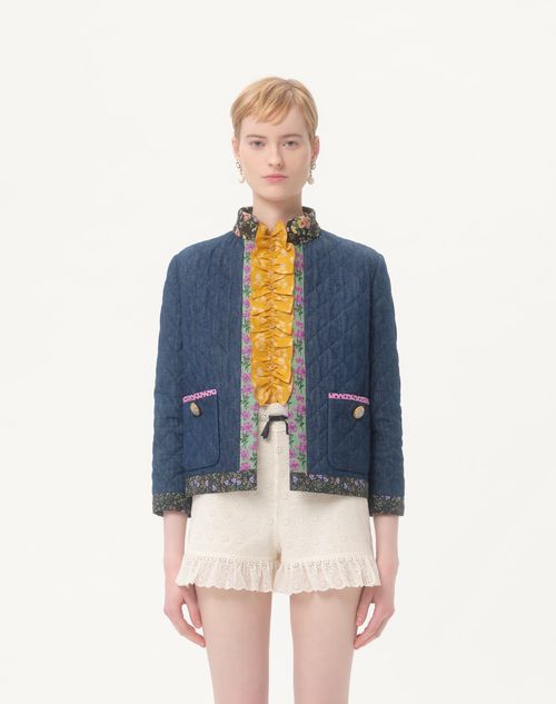 Valentino - Chambray Denim Jacket - Blue - Woman - Denim