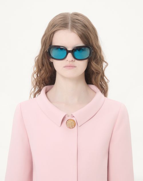 Valentino - Crepe Couture Jacket With Feathers - Rose - Woman - Jackets And Blazers