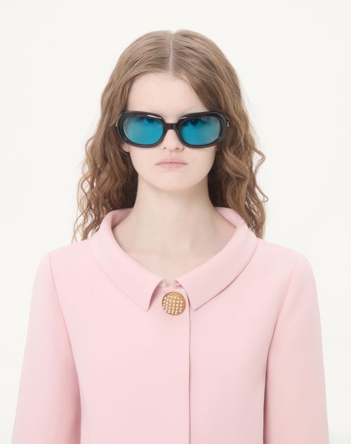 Valentino - Crepe Couture Jacket With Feathers - Rose - Woman - Jackets And Blazers