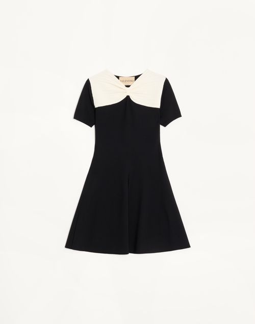 Valentino - Knitted Dress - Black/ivory - Woman - Dresses