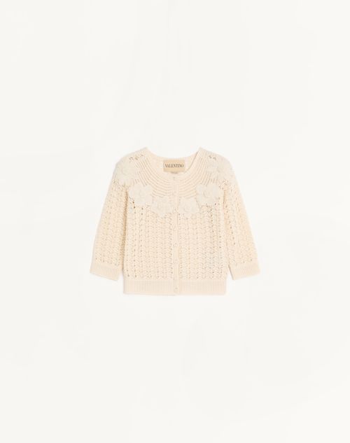 Valentino Embroidered Cardigan Woman Birch M