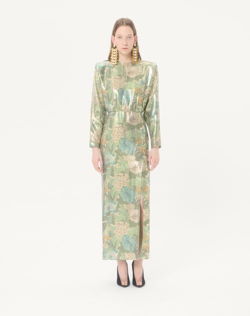 Valentino - Lurex-kleid Mit Après L'hiver Sanderson Dégradé-print - Multicolor - Frau - Kleider