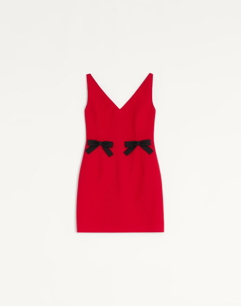 Valentino Women's Paris Crepe Couture Short Dress Woman 48