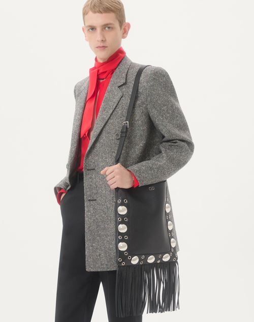 Valentino - Valentino Crepe De Chine Silk Shirt With Scarf Collar - Red - Man - Shirts