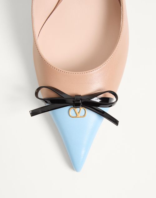 Valentino Garavani - Bepointy Slingback Pumps In Kidskin 45mm - Rose Cannelle - Woman - Pumps