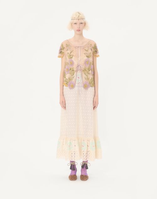 Valentino - Camicia In Pizzo Ricamata - Multicolor - Donna - Camicie E Top