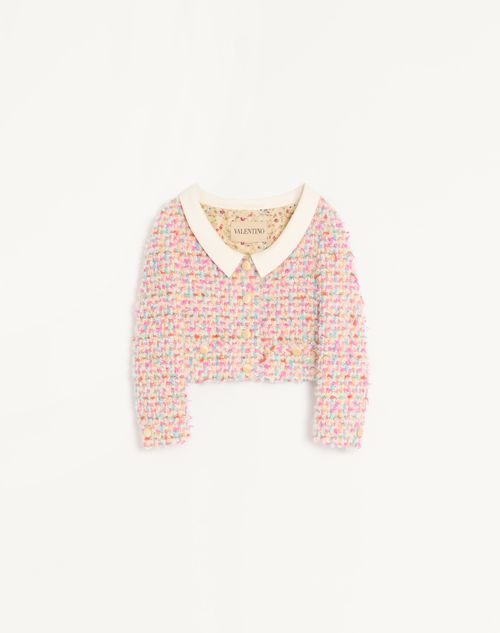 Valentino Candy Tweed Jacket Woman Multicolour 40