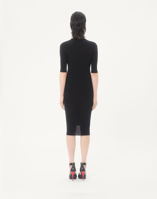 Valentino - Abito In Maglia - Nero - Donna - Abiti