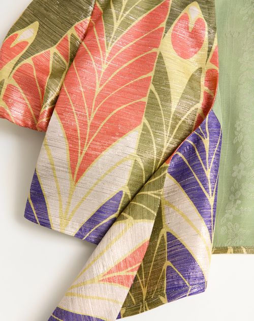 Valentino - Lurex Top With Voyage Imaginaire Print - Multicolor - Woman - Shirts And Tops