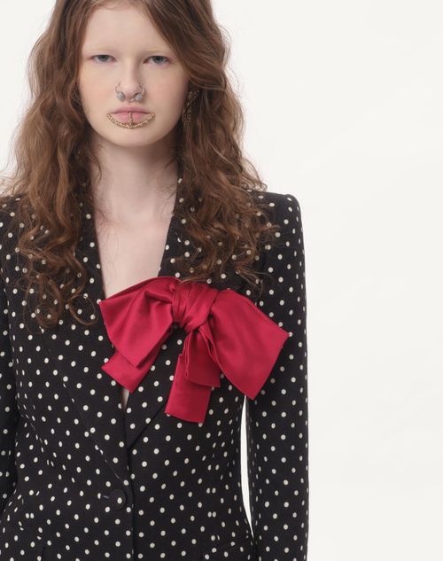 Valentino - Supergran Plusdepois Print Jacket - Black/birch - Woman - Jackets And Blazers
