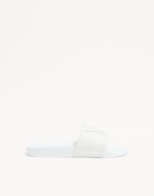 Valentino Garavani - Coolside Rubber Slide Sandal - White - Man - Sandals