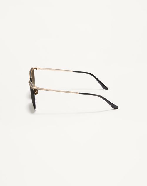 Valentino - Floating Rimless Metal Glasses - Gold/green - Unisex - Eyewear
