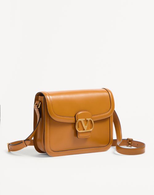 Valentino Garavani - Valentino Garavani 9to5 Smooth Calfskin Shoulder Bag - Golden Cuir - Woman - Shoulder Bags