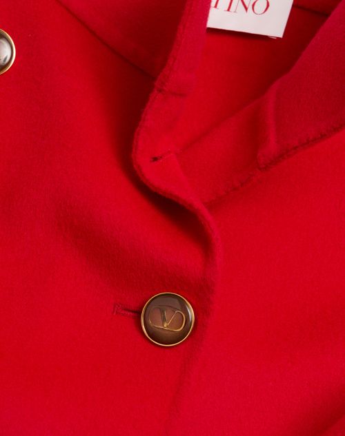 Valentino - Compact Drap Coat - Paris - Woman - Coats And Outerwear