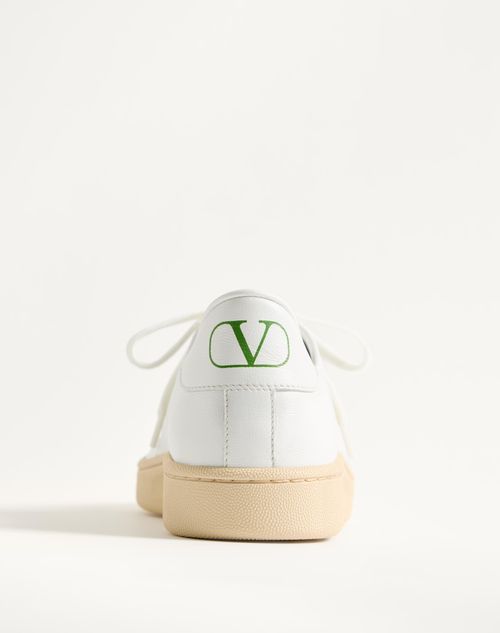 Valentino Garavani - Royco Sneaker In Nappa Calfskin - White - Man - Sneakers