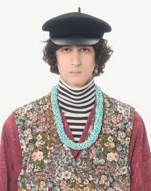 Valentino - Valentino Gobelin-weste Mit Après L'hiver Jacquard-muster - Multicolor - Mann - Jacken Und Winterjacken