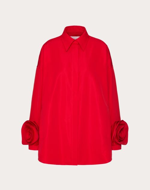 Shop Valentino Veste En Micro Faille Femme Rouge 48