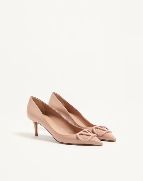 Valentino Garavani - Vlogo Signature Patent Leather Pumps 60mm - Rose Cannelle - Woman - Pumps And Slingbacks
