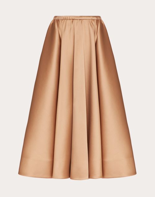 Valentino Techno Duchesse Midi Skirt Woman Sand 42