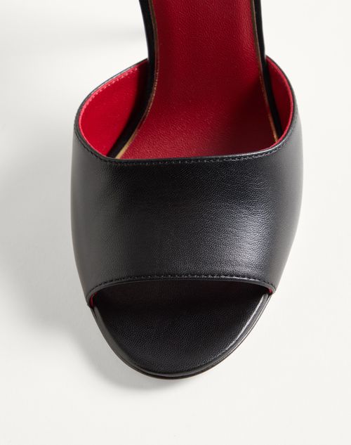 Valentino Garavani - Drip Rose Kidskin Sandal With Crystals 105mm - Black - Woman - Sandals