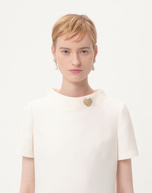 Valentino - Crepe Couture Short Dress - Ivory - Woman - Dresses