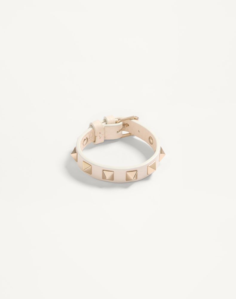 Valentino Garavani Women's Light Ivory Rockstud Bracelet Woman Uni