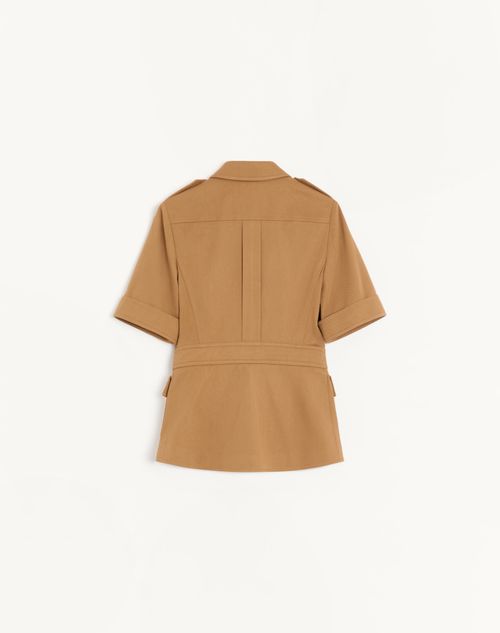 Valentino - Linen Jacket - Beige - Woman - Jackets And Blazers