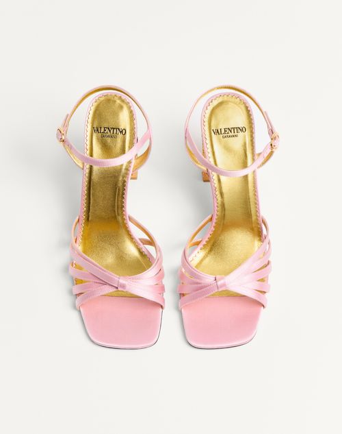 Valentino Garavani - Preshoes Satin Sandal With Crystals 90mm - Rose Couture/multicolour - Woman - Sandals