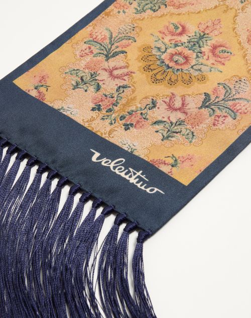 Valentino Garavani - Après L'hiver Bandeau Scarf In Silk With Fringes - Multicolor - Man - Soft Accessories