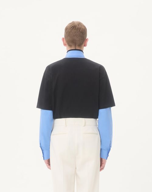 Valentino - Valentino Cotton T-shirt With Apollon/dyonisos Print - Black/red - Man - Tshirts And Sweatshirts