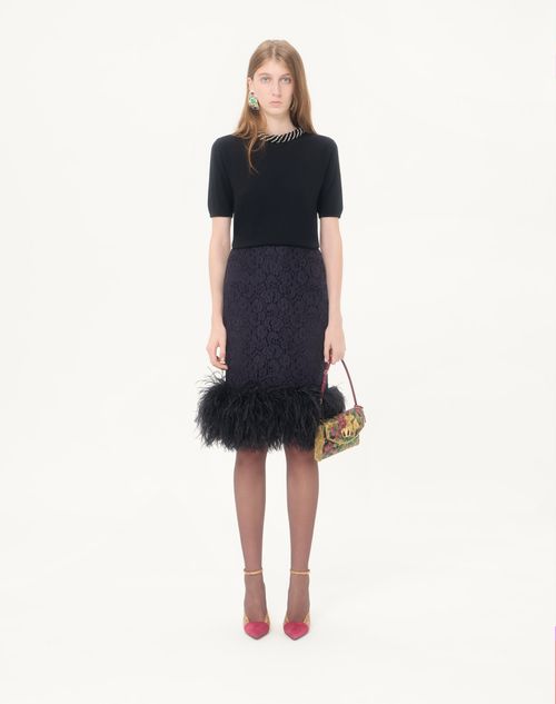 Valentino - Valentino Embroidered Wool Sweater - Black - Woman - Knitwear